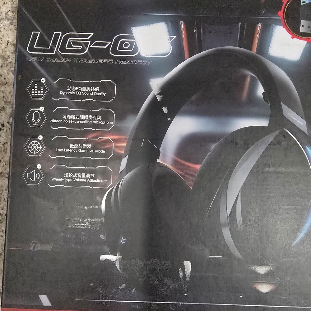 Adidas Black and Red Wireless Headset - Picture 2 of 6